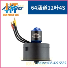 Động cơ Ducted Fan 64mm 12 lá 4S Arrows Rc