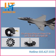 Máy bay điều khiển phản lực F16 Fighting Falcon EDF 70mm 12 lá PNP.