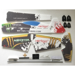 Kit máy bay điều khiển 3d Vertigo Ghost Claw EPP 9mm