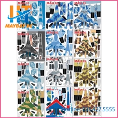 Decal máy bay su27, su37 sải cánh 90cm