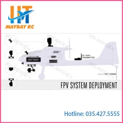 KIT Máy Bay Mô Hình FPV Ranger Sải Cánh 1400mm EPO.