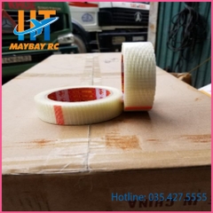 Băng Dính Sợi Thủy Tinh Caro Kích Thước 5cm, 4cm, 3cm, 2cm x20m.