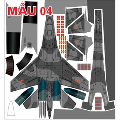 Decal máy bay su27, su37 sải cánh 70cm