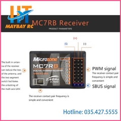 [Tặng kèm dây đeo TX] Bộ điều khiển 6 kênh microzone MC6C (TX RX nâng cấp)
