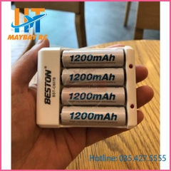 Pin AA 1200mAh kèm sạc hãng BESTON siêu Bền