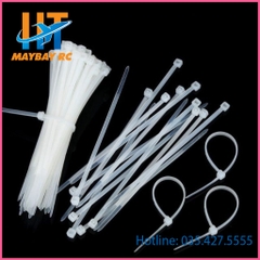 Combo 30 dây thít nhựa màu trắng loại 3x100mm, 4x 150mm