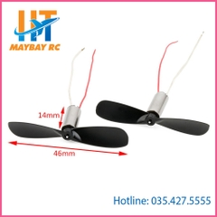 Set 2 Mô Tơ Máy Bay Trực Thăng Mini Dc 3.7v 0.1a 6mm X 14mm K151