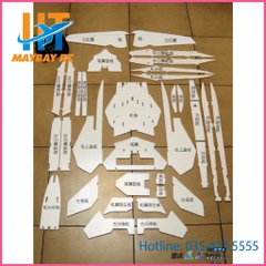 KIT Máy Bay F14 Tomcat flat sải 57-82cm bao đập