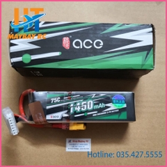 Pin Ace 1450mAh 6S 75C 22.2V LiPo máy bay rc