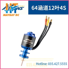 Động cơ Ducted Fan 64mm 12 lá 4S Arrows Rc