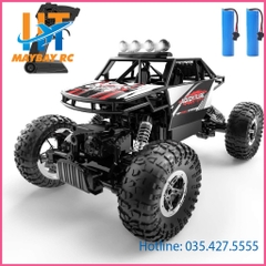 Mô hình xe đua địa hình 4WD điều khiển từ xa động cơ kép vỏ kim loại bánh xích đá tần số 2.4GHz tỉ lệ 1:16 dà