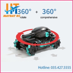 Xe Tăng Điều Khiển Từ Xa Bằng Cảm Biến Đeo Tay Và Remote 2.4Ghz Tank Fight, Xoay 360 Độ, Bắn Đạn Nước