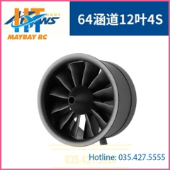 Động cơ Ducted Fan 64mm 12 lá 4S Arrows Rc