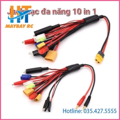 Bộ Jack đa năng 10 in 1 cho các loại sạc pin