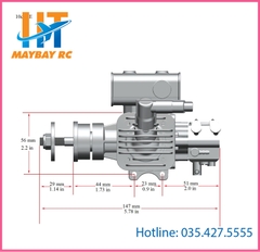 {HÀNG ORDER} Động Cơ RCGF Stinger 10CC SE Chính Hãng Bô Ngang