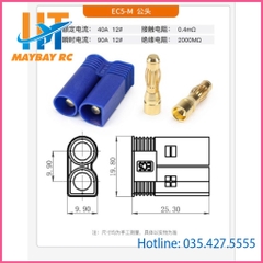 Jack cắm EC5 V2 mã vàng chịu dòng hơn 120A