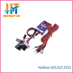 Hệ thống đèn 12 bóng cho xe đồ chơi điều khiển từ xa RC cho 1/10 Tamiya Hop-up Drift