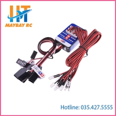 Hệ thống đèn 12 bóng cho xe đồ chơi điều khiển từ xa RC cho 1/10 Tamiya Hop-up Drift