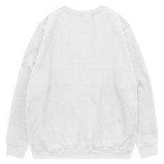 Áo dài tay màu trắng form rộng cổ tròn đẹp unisex cho nam nữ