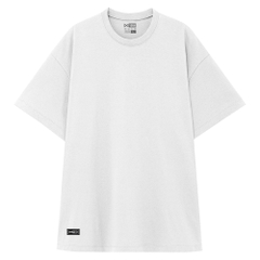 Áo Thun Trắng Trơn Cổ Tròn Nam Nữ, Form Rộng, Kiểu Unisex