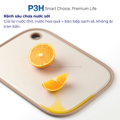 Thớt hai mặt LocknLock Double sided board inox 304, nhựa PP kháng khuẩn CKD096IVY P3H