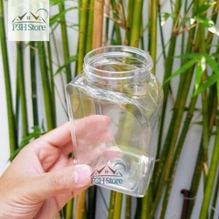 Bộ 4 hộp đựng gia vị , đồ khô kèm khay HTE500NS4