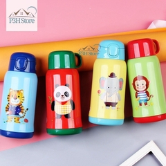 Bình nước giữ nhiệt dành cho bé Lock&Lock Cartoon có quai đeo 2 đầu rót LHC1435