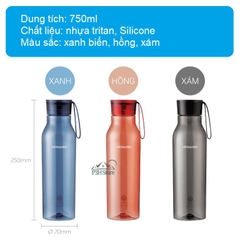 Bình nước nhựa Tritan Lock&Lock Eco Bottle 750ml ABF664
