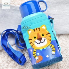 Bình nước giữ nhiệt dành cho bé Lock&Lock Cartoon có quai đeo 2 đầu rót LHC1435