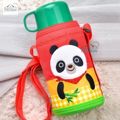 Bình nước giữ nhiệt dành cho bé Lock&Lock Cartoon có quai đeo 2 đầu rót LHC1435