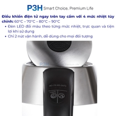 Ấm đun siêu tốc thủy tinh Lock&Lock dung tích 1.8L chuyển màu theo nhiệt độ EJK341 P3H