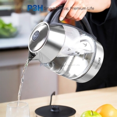 Ấm đun siêu tốc thủy tinh Lock&Lock dung tích 1.8L chuyển màu theo nhiệt độ EJK341 P3H