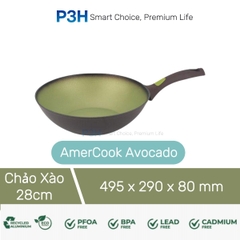 Nồi chảo chống dính nhôm rèn AMERCOOK AVOCADO chống dính vượt trội bền bỉ dùng được mọi loại bếp P3H