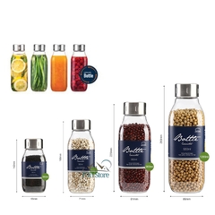 Bình đựng thực phẩm có lưới lọc Lock&Lock Canister dùng ngâm tỏi ớt đựng gia vị HTE550 HTE551 HTE552 HTE553