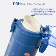 Bình Giữ Nhiệt Inochi 500ml Fuji Stead nắp mở 1 chạm quai xách tiện lợi P3H