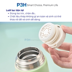 Bình Giữ Nhiệt Inochi Fuji Jolly 450ml nắp dùng làm ly uống, quai xách tiện lợi P3H