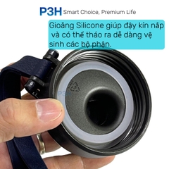 Bình giữ nhiệt Kims Cook 520ml thép không gỉ SUS316 cao cấp nắp vặn kín hơi dây xách tiện lợi XB-19124 P3H Store