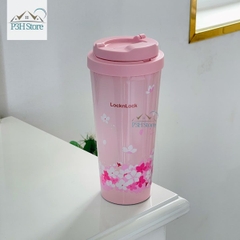 Bình Giữ Nhiệt Lock&Lock Energetic One-touch Tumbler 550ml LHC3249 Peach Blossom