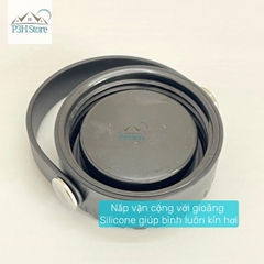 Bình Giữ Nhiệt LocknLock 900ml Wave Handle màu đen LHC4163BLK