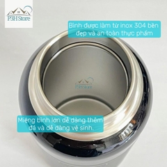 Bình Giữ Nhiệt LocknLock 900ml Wave Handle màu đen LHC4163BLK