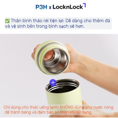 Bình Giữ Nhiệt LocknLock 700ml Balance Fit LHC4400 Chỉ Dùng Đồ Uống Lạnh mở nắp dùng được như ly giữ nhiệt P3H