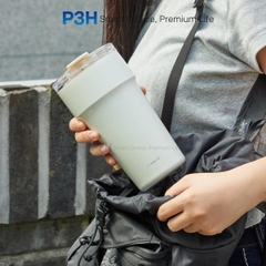 Bình giữ nhiệt LocknLock Metro Cafe Top Handle phủ sứ LHC4416 710ml / LHC4419 900ml có quai xách và ống hút đi kèm P3H