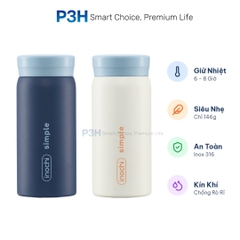 Bình Giữ Nhiệt Mini Inochi Fuji Cylin 200ml – Nhỏ Gọn, Đẹp Tinh Tế, Mang Đi Mọi Nơi P3H
