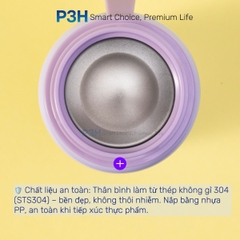 Bình Nước Đổi Màu LocknLock LHC7005 School Fit Switch Color 500ml Thép Không Gỉ Nhẹ Gọn P3H