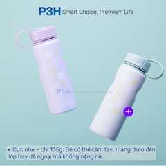 Bình Nước Đổi Màu LocknLock LHC7005 School Fit Switch Color 500ml Thép Không Gỉ Nhẹ Gọn P3H