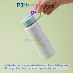 Bình Nước Đổi Màu LocknLock LHC7005 School Fit Switch Color 500ml Thép Không Gỉ Nhẹ Gọn P3H