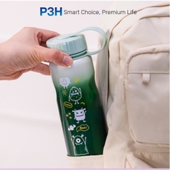 Bình Nước Đổi Màu LocknLock LHC7005 School Fit Switch Color 500ml Thép Không Gỉ Nhẹ Gọn P3H