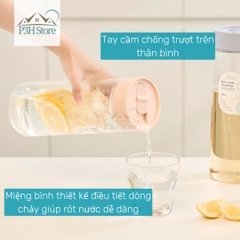 Bình đựng nước nắp trượt 1.5L Inochi Kita Brisk BPA FREE nhiêu màu dùng đựng nước ép hoa quả K2204 P3H Store