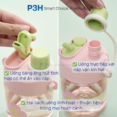 Bình nước nhựa Tritan Inochi Kita GLEE 560ml nhỏ gọn cá tính dễ dàng mang theo hằng ngày P3H