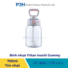 Bình Nước Tritan Kita Gummy 700ml – Kèm Decal Trang Trí, Thiết Kế Trẻ Trung, Tiện Lợi Mọi Lúc P3H
